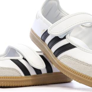 SAMBA JANE White/Black Women’s Trainers by Adidas Photo of the Espace des Marques %store% store - view of %key%