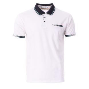 Polo de hombre blanco/azul RMS26 91301 ver 0