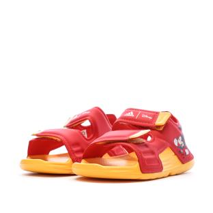Sandales Rouges/Jaunes Adidas Altaswim Mickey vue 0