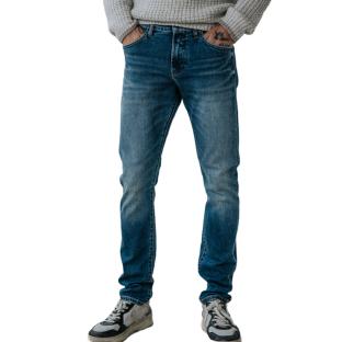 Dunkelblaue Slim-Fit-Jeans für Herren von Freeman Porter Dustee Ansicht 0