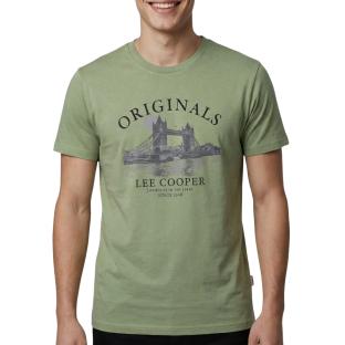 T-Shirt Kaki Homme Lee Cooper LCN820 vue 0