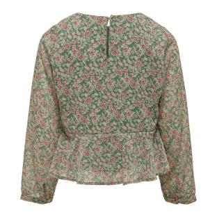 Blusa fluida de niña Verde/Rojo Niños SOLO Kogdora ver 0