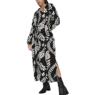 Robe Blanche/Noir Femme Only Anna vue 0