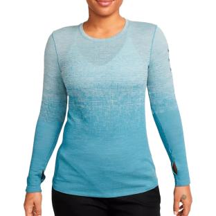 T-shirt Bleu Technique Femme Nike Adv Run vue 0