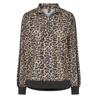 Sudadera Mujer Marrón/Negro Leopardo Pieces Grace ver 0