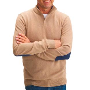 Pull Beige Homme TBS Pull MALIK vue 0