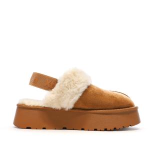 Sabots fourrés à élastique Camel Femme Xti Microfiber vue 0