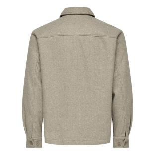 Chemise Beige Homme Only & Sons Stavi Ash vue 0
