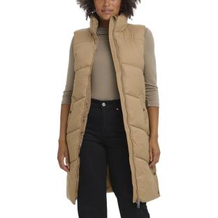 Women's brown sleeveless down jacket Vero Moda Muppsala Photo of the Espace des Marques %store% store - view of %key%