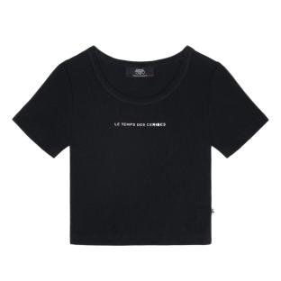T-Shirt Noir Fille Le Temps Des Cerises Yukongi vue 0