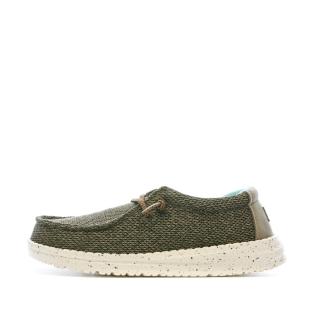Hey Dude Wally Youth Khaki Boy's Shoes Photo of the Espace des Marques %store% store - view of %key%