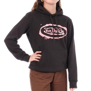 Sweat à Capuche Noir Femme Schott SIM vue 0