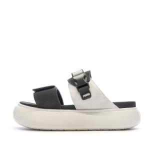 Claquettes Beige/Noire Femme Puma Suede vue 0