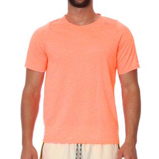 T-shirts Orange Fluo Homme Nike Run division vue 0