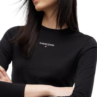 Tommy Hilfiger Classic Black Women’s Long-Sleeved T-Shirt Photo of the Espace des Marques %store% store - view of %key%