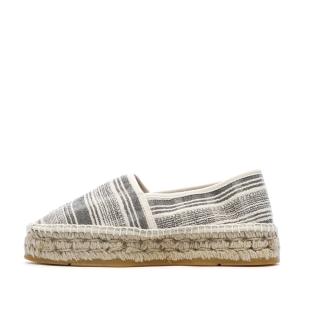 Women’s White/Black Espadrilles – Pare Gabia Aduna Photo of the Espace des Marques %store% store - view of %key%