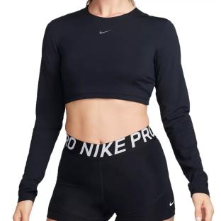 T-Shirt Noir Femme Nike Crop vue 0