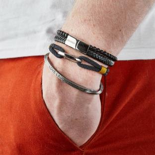 Bracelet Noir Homme Geographical Norway 315037 vue 0