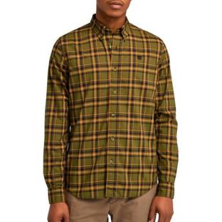 Hemd Grün/Orange Herren Timberland Stretch Ansicht 0