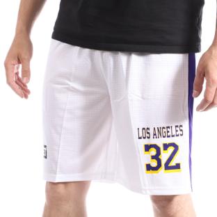 Short Basketall Blanc Homme Sport Zone Los Angeles Lakers vue 0