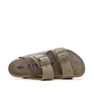 Sandales Vertes Olive Mixte Birkenstock Arizona vue 0