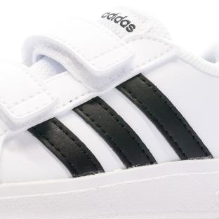 Baskets Blanc/Noir Bébé/Garçon Adidas Grand Court 2.0 vue 0