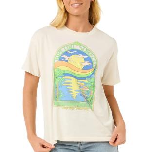 Camiseta de mujer en color crudo Rip Curl Sun &amp; Sea Relaxed ver 0