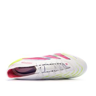 Chaussures de Foot Blanc/Rose Homme Adidas Predator Elite FG vue 0