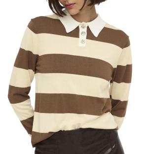 Women’s Yellow/Brown Polo Shirt JDY Melany Photo of the Espace des Marques %store% store - view of %key%