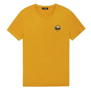 T-Shirt Jaune Homme TBS LOGGY vue 0