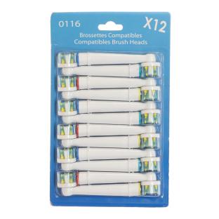 x12 Brossettes de Rechange Rotative Prodental Total Action vue 0