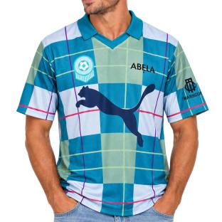 Blaues Puma Marscup Herren-Fußballtrikot Les Caillols Ansicht 0