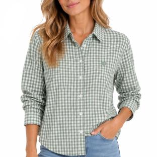 Grünes Karohemd für Damen, Größe PM, Mère & Filles ichy Ansicht 0