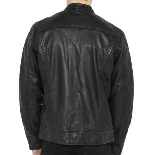 Blouson en Cuir Noir Homme Schott LCSPYDER25 vue 0