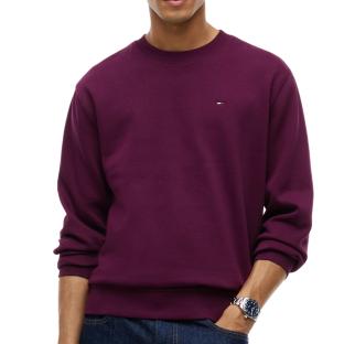 Sweat Prune Homme Tommy Hilfiger Reg Flag Crews vue 0
