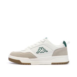 Baskets Blanches/Beiges/Vert Homme Kappa Logo Manis vue 0