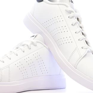 Baskets Blanc/Noir Junior Adidas Advantage vue 0
