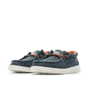 Hey Dude Wally Youth Sox Shoes Blue Boy Photo of the Espace des Marques %store% store - view of %key%