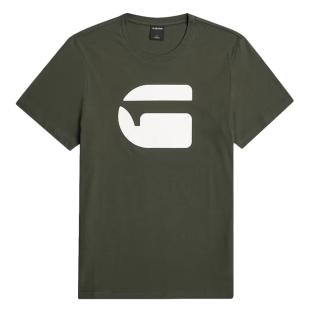 Herren-T-Shirt in Khaki von G-Star RAW mit Logo Ansicht 0