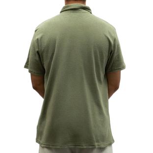 Men’s Khaki Paname Brothers Terry Cloth Polo Shirt Photo of the Espace des Marques %store% store - view of %key%