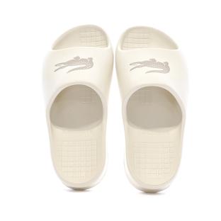 Claquettes Beiges Femme Lacoste Serve Slide 2.0 vue 0