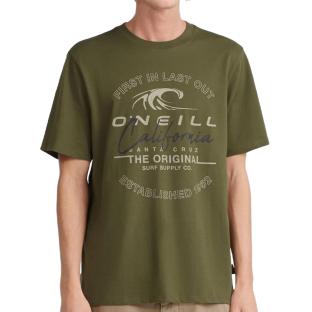 T-Shirt Kaki Homme O'Neill Cali Wave vue 0