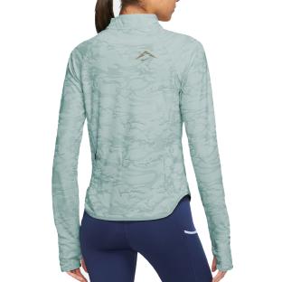 T-shirt Manches Longues Vert Femme Nike Midlayer vue 0