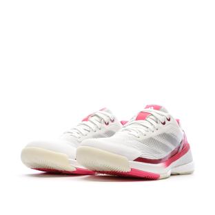Women's white/pink padel shoes Adidas Crazyquick Boost Padel Photo of the Espace des Marques %store% store - view of %key%