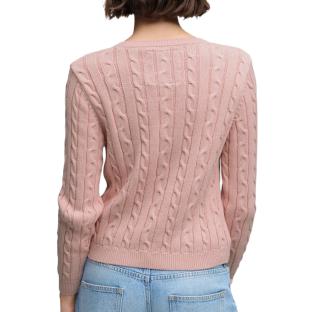 Pull Rose Femme Superdry Essentials Cable Jumper vue 0