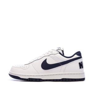 Baskets Blanches/Marines Homme Nike Big Nike Low vue 0