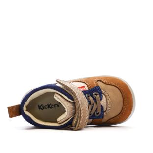 Baskets Hautes Marron/Beige Garçon Kickers Bottillon vue 0
