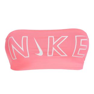 Haut de maillot de bain Rose Fluo Femme Nike Bandeau Bikini Top vue 0