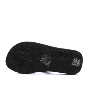 Tongs Noir/Orange Garçon Quiksilver Java Quik vue 0
