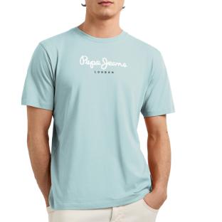 T-Shirt Bleu Pastel Homme Pepe jeans Eggo vue 0
